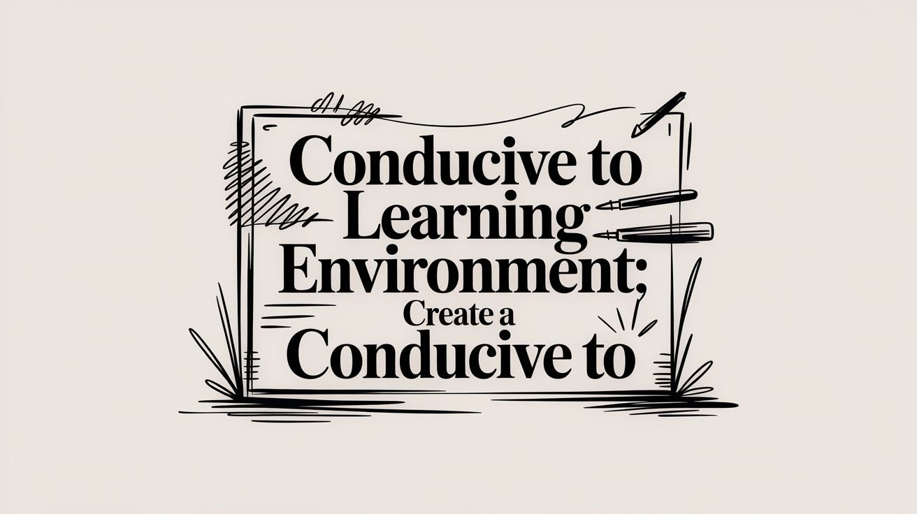 Conducive to Learning Environment: Create a Conducive to — Mentor LMS